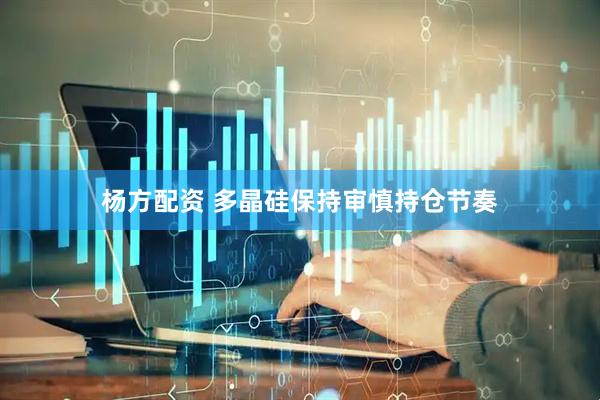 杨方配资 多晶硅保持审慎持仓节奏